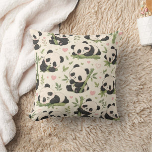 Cute Baby Panda Pattern Cushion