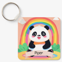 Cute Baby Panda Rainbow