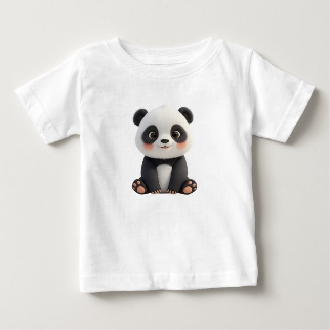 Cute Baby Panda T-Shirt (Front)