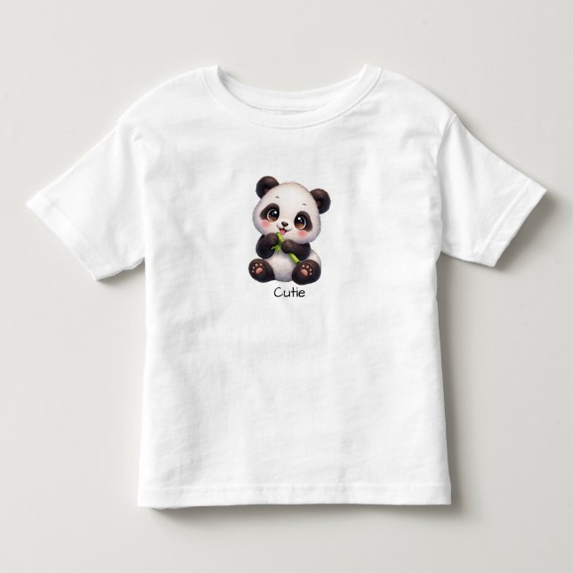 Cute Baby Panda Toddler Kawaii Panda tee (Front)