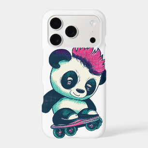 Cute Baby Panda with mohawk Skater Panda