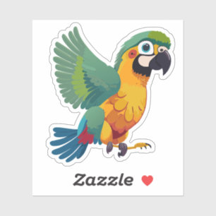 Cute Baby Parakeet Cartoon Charactor