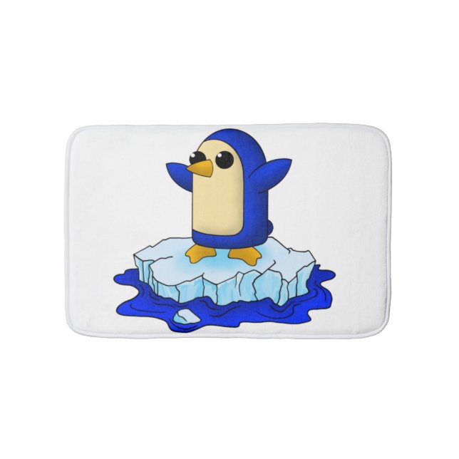Cute baby penguin bath mat (Front)