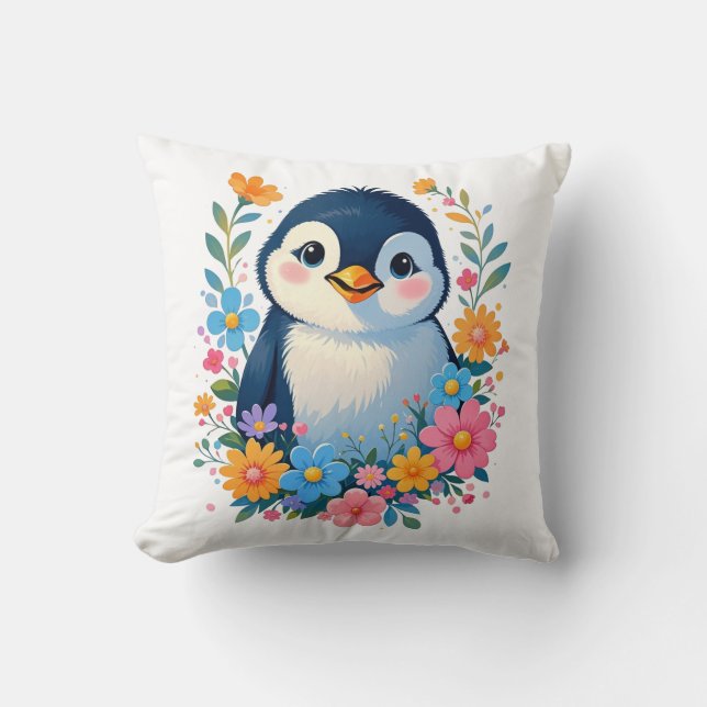 cute baby penguin cushion (Front)