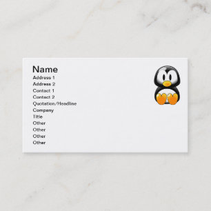 Cute Baby Penguin - Customizeable Business Card