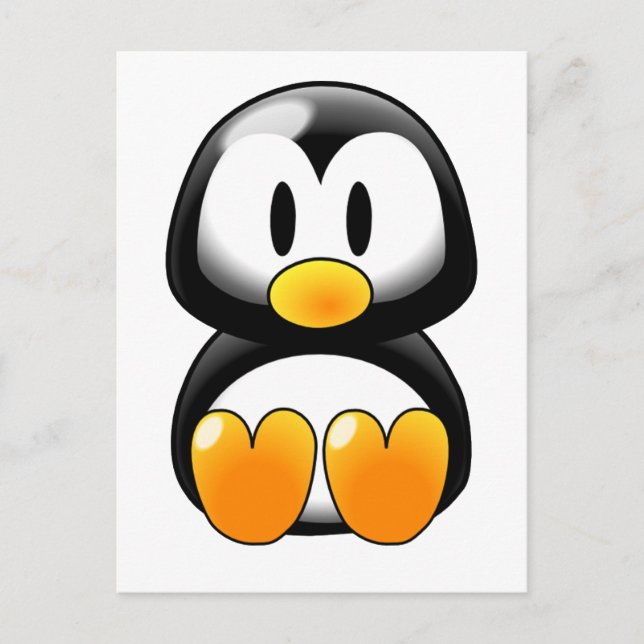 Cute Baby Penguin - Customizeable Postcard (Front)