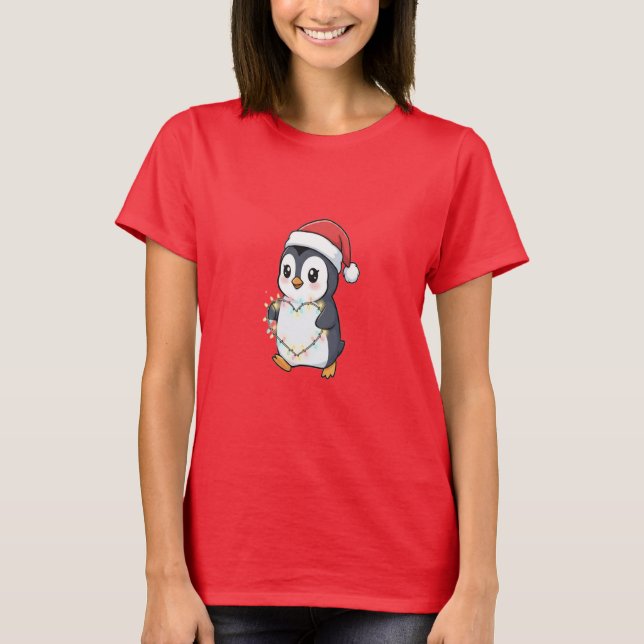 Cute Baby Penguin Design T-Shirt (Front)