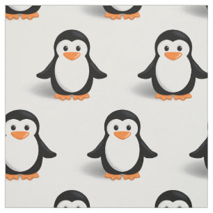 Cute Baby Penguin Fabric