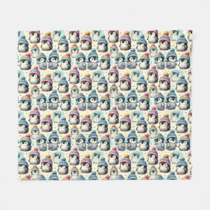 Cute Baby Penguin Fleece Blanket