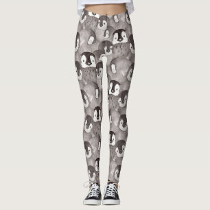 Cute Baby Penguin Pattern Leggings