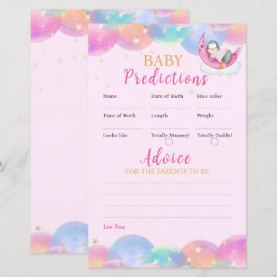 Cute Baby Penguin Pink Baby Shower Game