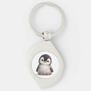 Cute Baby Penguin – Soft & Adorable Design Key Ring