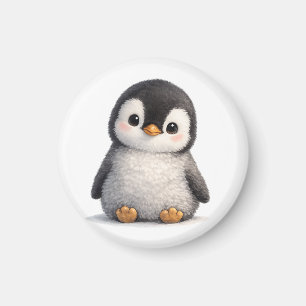 Cute Baby Penguin – Soft & Adorable Design Magnet