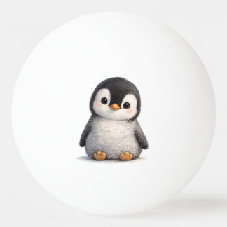 Cute Baby Penguin – Soft & Adorable Design Ping Pong Ball