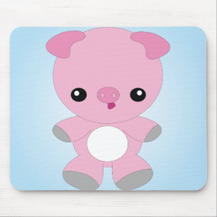 Cute Baby Pig mouse pad