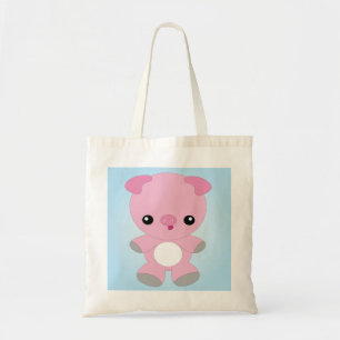 Cute Baby Pig Tote Bag