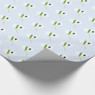 Cute Baby Polar Bear Christmas Holiday Gift Wrap