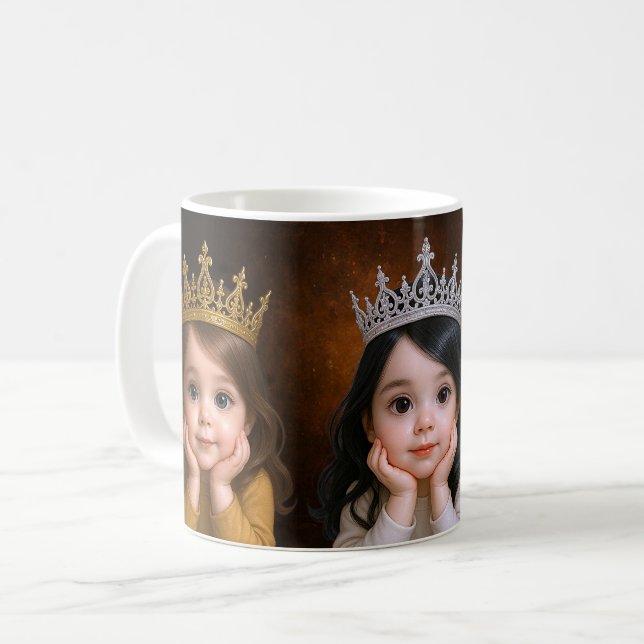 Cute Baby Princess Coffee Mug (Front Left)