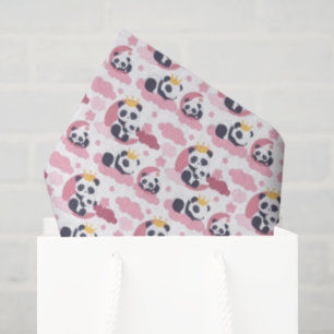 cute baby Princess panda bear Tissue Paper
