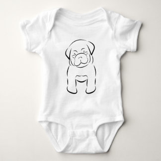 Cute Baby Pug Creeper