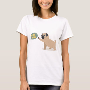 Cute baby pug doing high five T-Shirt