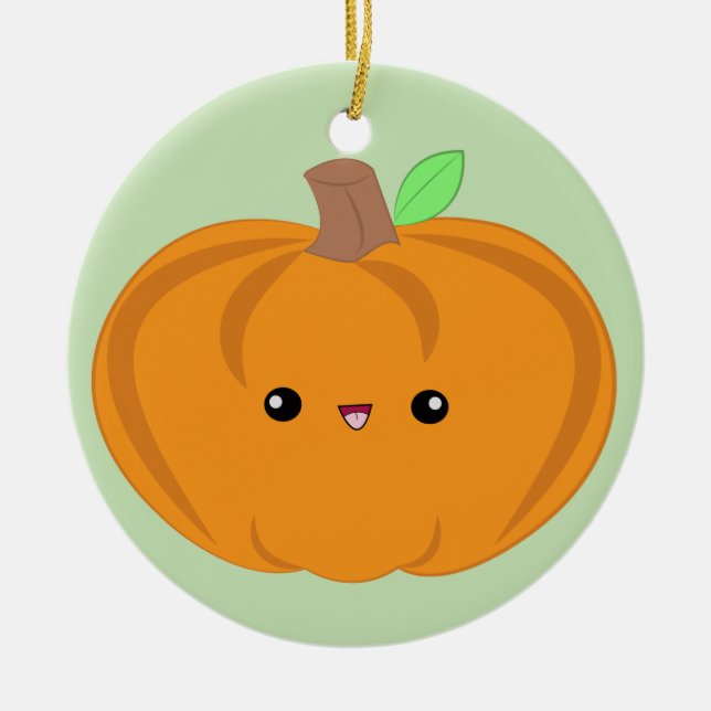 Cute Baby Pumpkin ornament (Front)