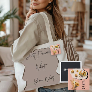 Cute Baby Rabbit And Sunflower Button