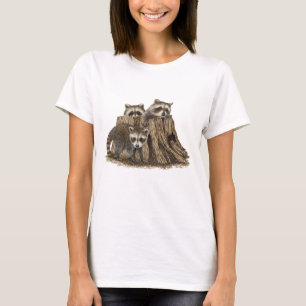 Cute Baby Raccoons T-shirt