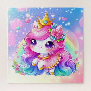 Cute Baby Rainbow Unicorn Jigsaw Puzzle