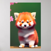 Cute Baby Red Panda for Kids | 2:3 Poster
