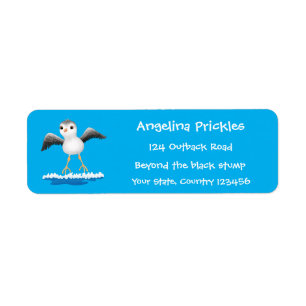 Cute baby sandpiper cartoon illustration