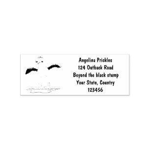Cute baby sandpiper cartoon illustration rubber stamp
