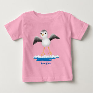 Cute baby sandpiper cartoon illustration T-Shirt