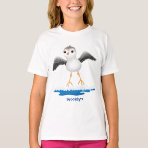 Cute baby sandpiper cartoon illustration T-Shirt