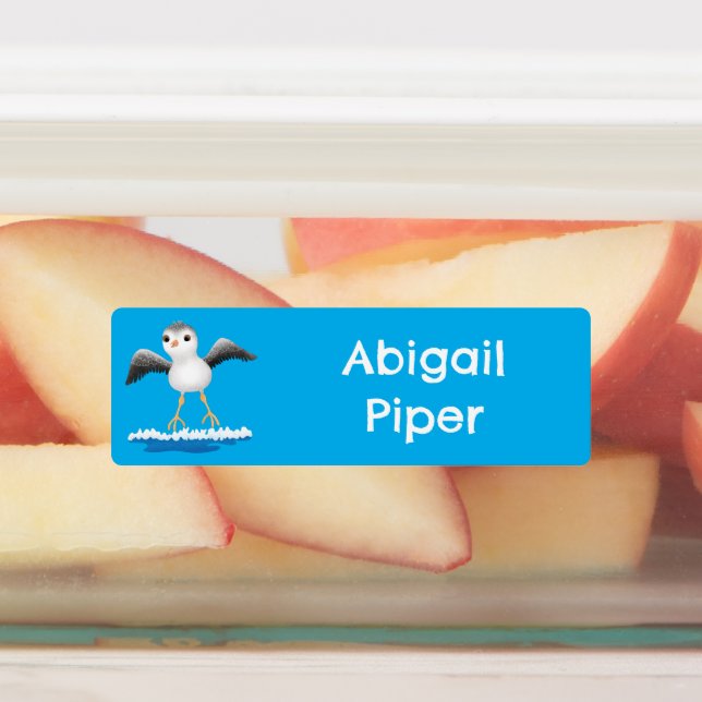 Cute baby sandpiper cartoon personalised (Affixed)