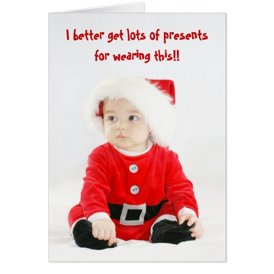 Cute Baby Santa Christmas Card