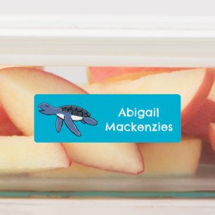 Cute baby sea turtle cartoon personalised