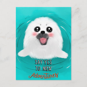 Cute Baby Seal Postcard