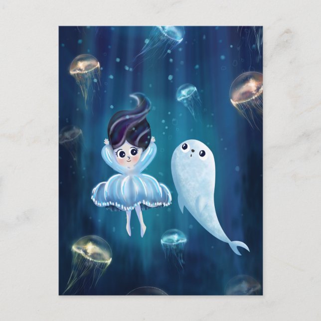 Cute Baby Seal Postcard (Front)