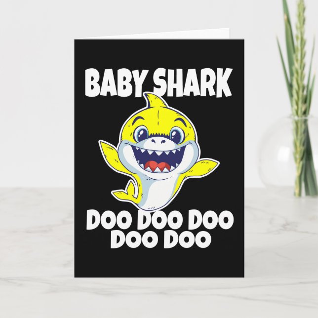 Cute Baby Shark Doo Doo Doo Card (Front)