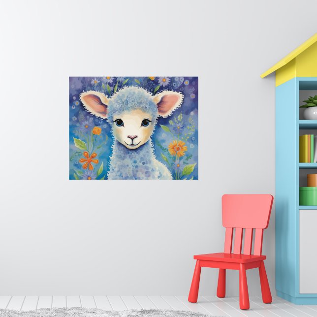 Cute Baby Sheep  Poster (Nursery 1)