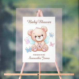 Cute Baby Shower Acrylic Sign