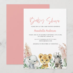 Cute baby shower animal covid mask