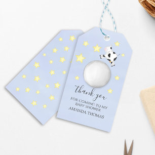 Cute Baby Shower Blue Nursery Rhyme  Gift Tags