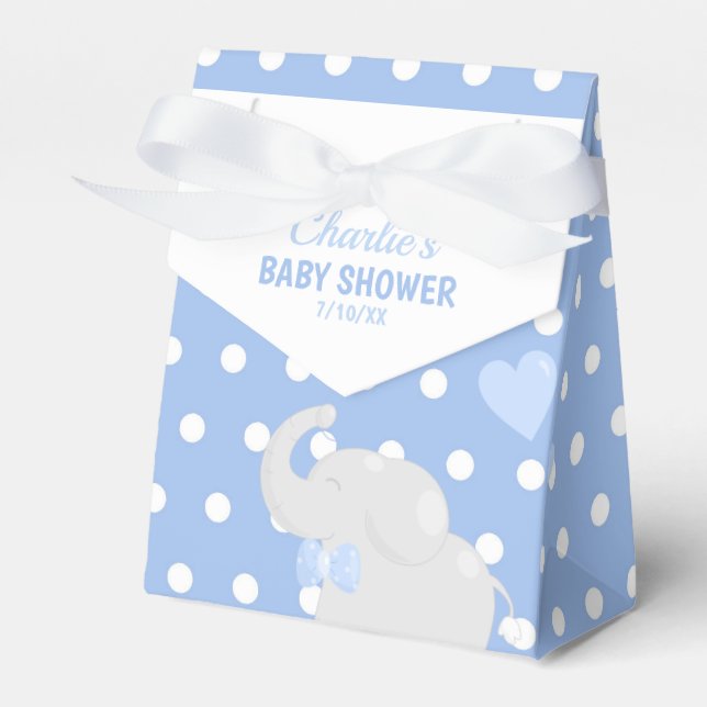 Cute Baby Shower Boy Favour Box (Front Side)