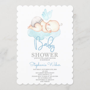 Cute Baby shower boy Invitation