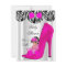 Cute Baby Shower Girl Hot Pink Baby Shoe