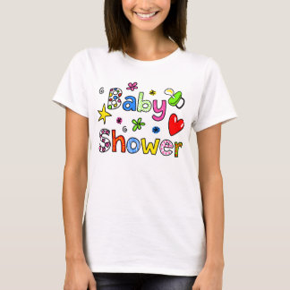 Cute Baby Shower Greeting Text Expression T-Shirt