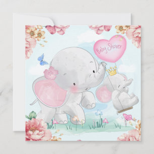 Cute Baby Shower Holiday Card