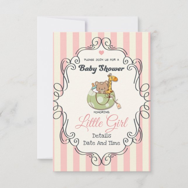 Cute Baby Shower Invitation (Front)